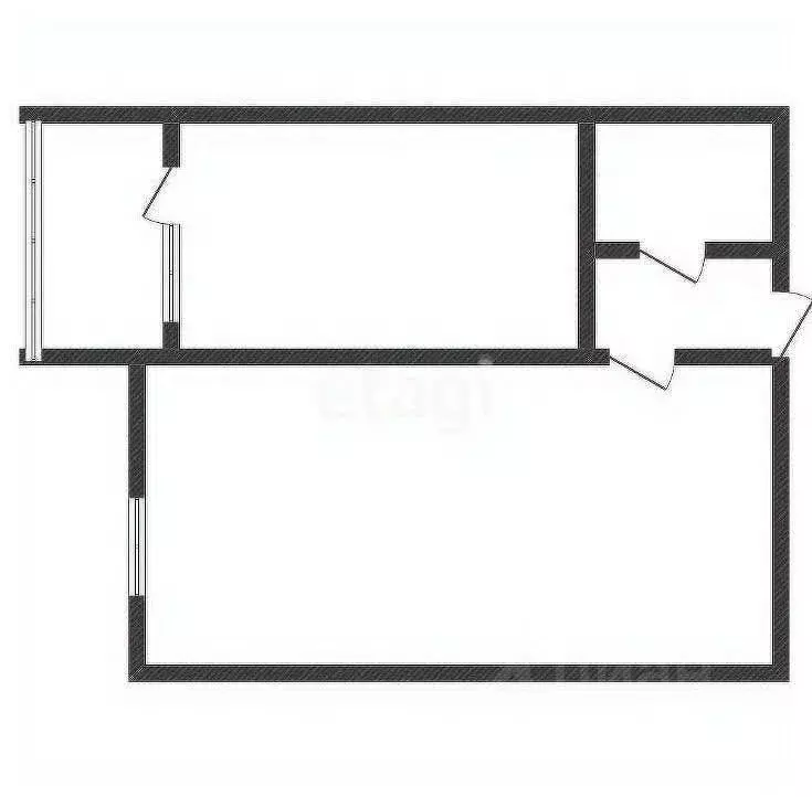 1-к кв. Курская область, Курск ул. Энгельса, 158к2 (37.4 м) - Фото 2
