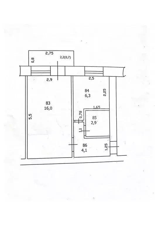 1-комнатная квартира: Казань, Даурская улица, 16А (29.3 м) - Фото 1