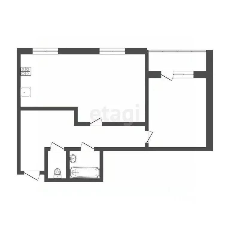 2-к кв. Тюменская область, Тюмень ул. Бориса Житкова, 7 (58.8 м) - Фото 0