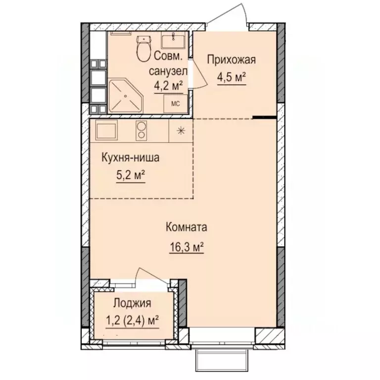 Студия Удмуртия, Ижевск Восток СНТ, 112 (31.4 м) - Фото 1
