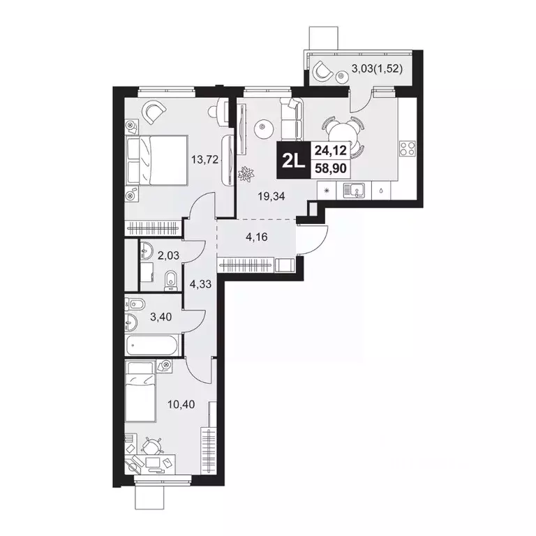 3-к кв. Пензенская область, Пенза Тепличный мкр, Прованс жилой ... - Фото 1