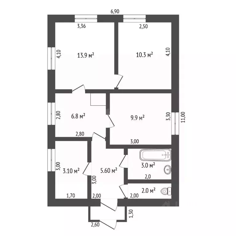 Дом в Амурская область, Райчихинск Северная ул., 7 (53 м) - Фото 2