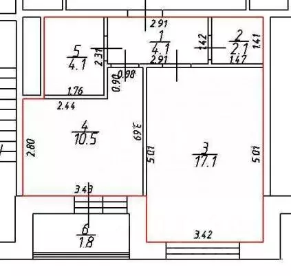 1-к кв. Калужская область, Обнинск просп. Ленина, 219 (37.9 м) - Фото 2