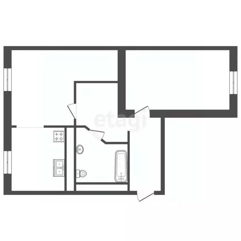 2-к кв. Санкт-Петербург Бумажная ул., 22к2 (69.7 м) - Фото 1