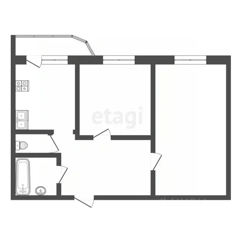 2-к кв. Московская область, Видное ул. Завидная, 19 (56.8 м) - Фото 2