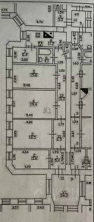 4-к кв. Санкт-Петербург 5-я Васильевского острова линия, 64 (113.8 м) - Фото 2