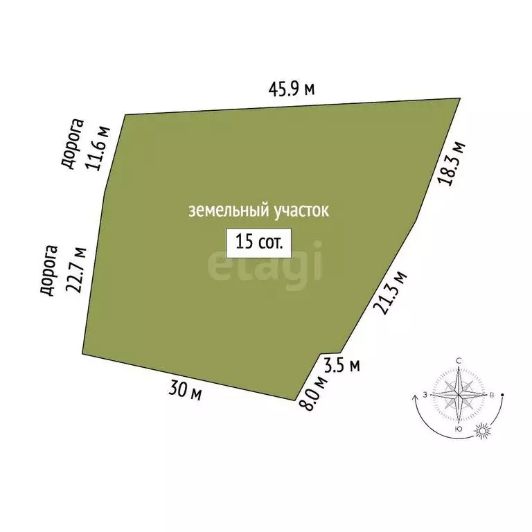 Участок в Восход, улица Авроры (15 м) - Фото 0