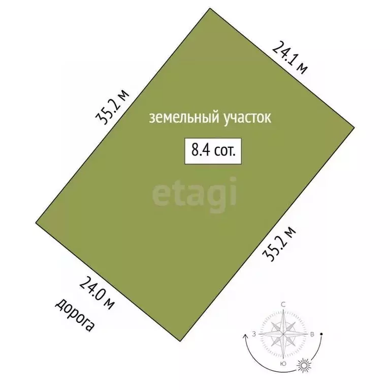 Участок в Тюменская область, Тюменский муниципальный округ ... - Фото 1