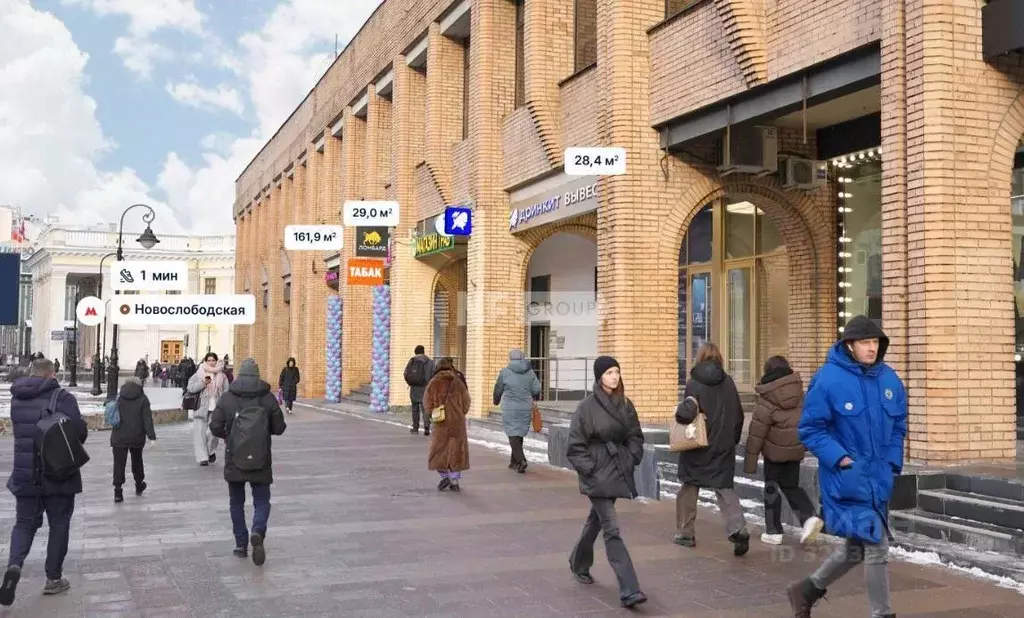 Помещение свободного назначения в Москва Долгоруковская ул., 40 (162 ... - Фото 1