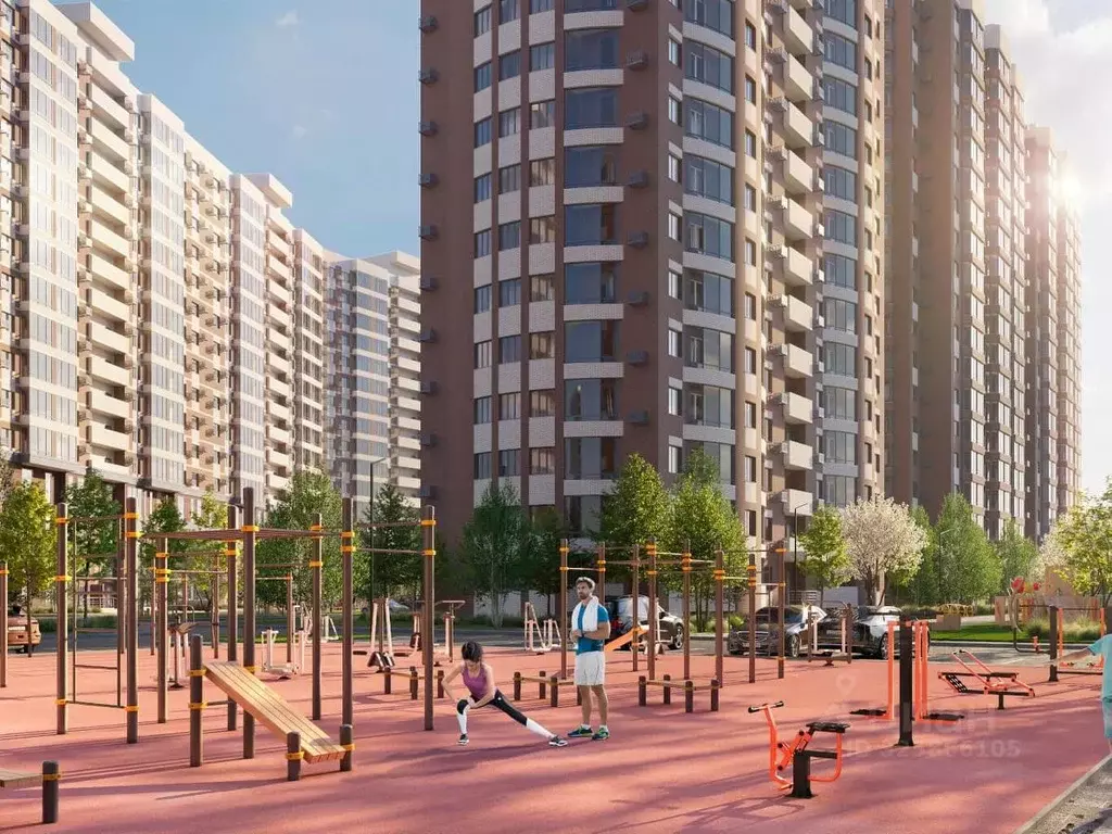 1-к кв. Краснодарский край, Краснодар Имени Петра Метальникова мкр, ... - Фото 1