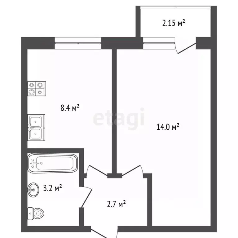 1-к кв. Вологодская область, Шексна рп, Шексна Северная мкр ул. Труда, ... - Фото 2