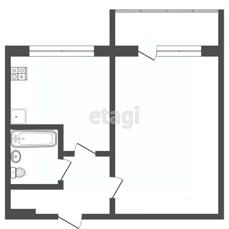 1-к кв. Мордовия, Саранск Солнечная ул., 15А (39.0 м) - Фото 2