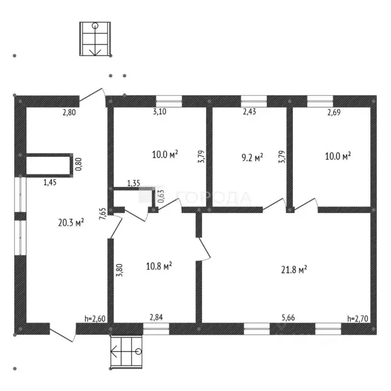 Дом в Кемеровская область, Новокузнецк Витебская ул., 9 (84 м) - Фото 2