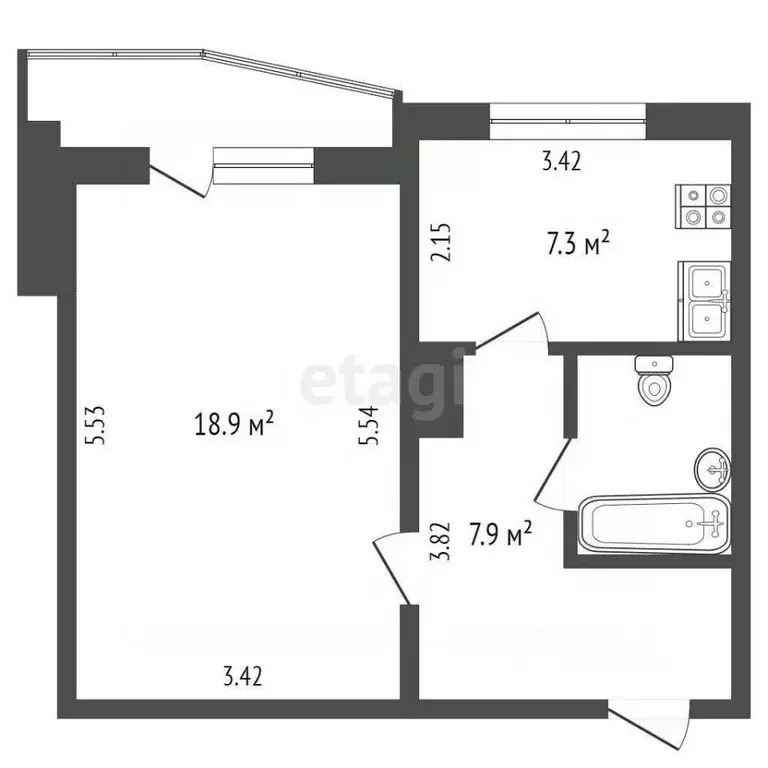 1-к кв. Москва ул. Дыбенко, 18К1 (37.6 м) - Фото 0