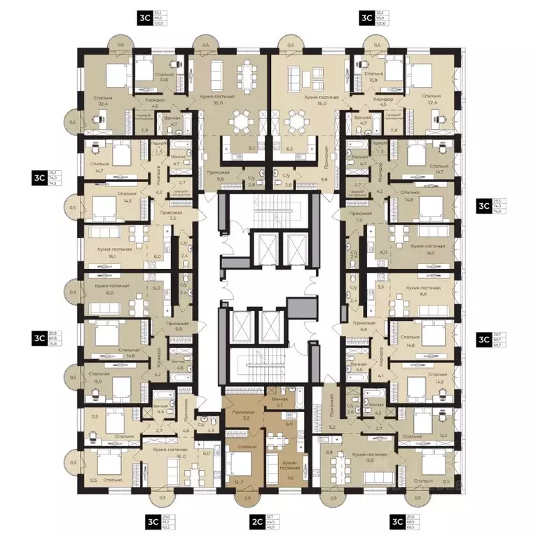 1-к кв. Башкортостан, Уфа ул. Ленина, 192 (45.0 м) - Фото 2
