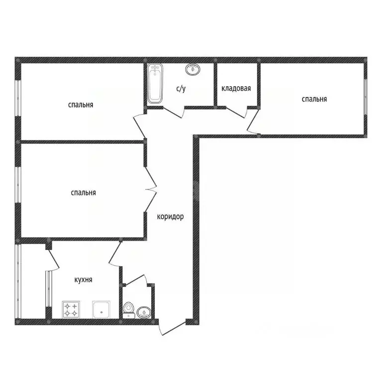 3-к кв. Башкортостан, Уфа Колгуевский мкр, ул. Габдуллы Амантая, 1 ... - Фото 1