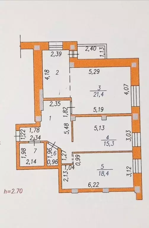 3-к кв. Кемеровская область, Новокузнецк Запорожская ул., 21 (84.0 м) - Фото 0