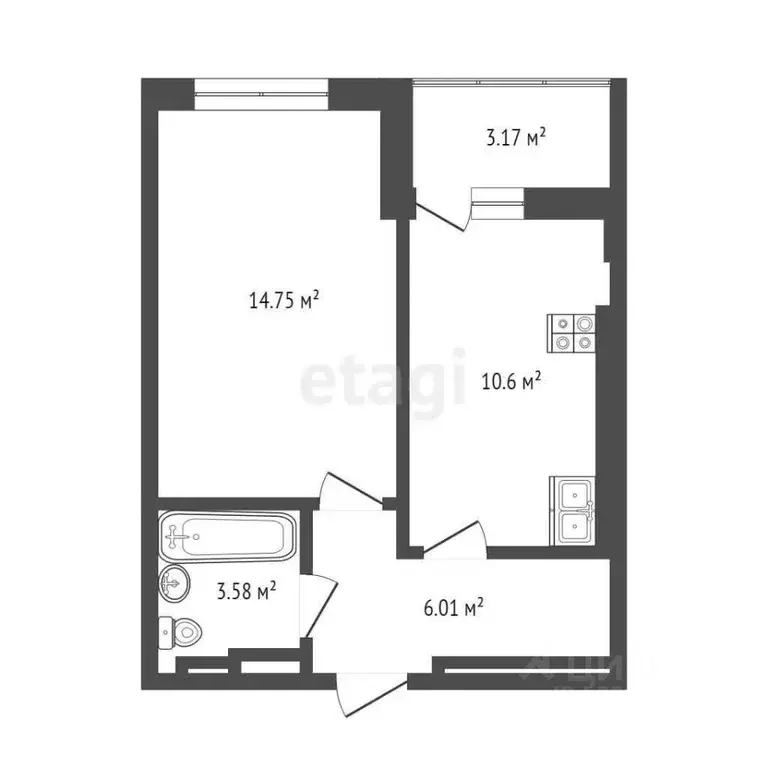 1-к кв. Ростовская область, Ростов-на-Дону Сельмаш мкр, ул. ... - Фото 2