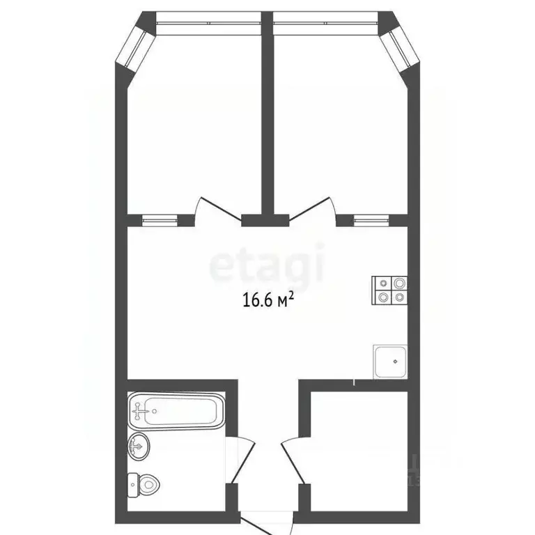 2-к кв. Краснодарский край, Анапа ул. Ленина, 183 (56.7 м) - Фото 2