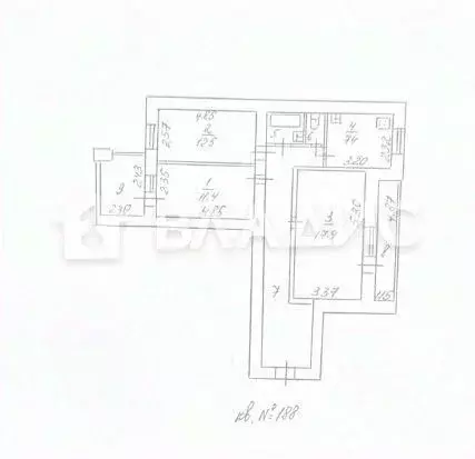 3-к кв. Воронежская область, Воронеж ул. Урывского, 3 (75.4 м) - Фото 2