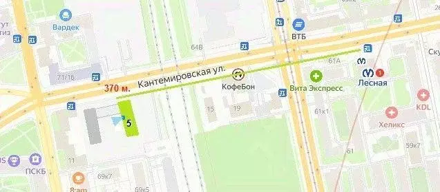 Квартира, 1 комната, 40.79 м - Фото 0