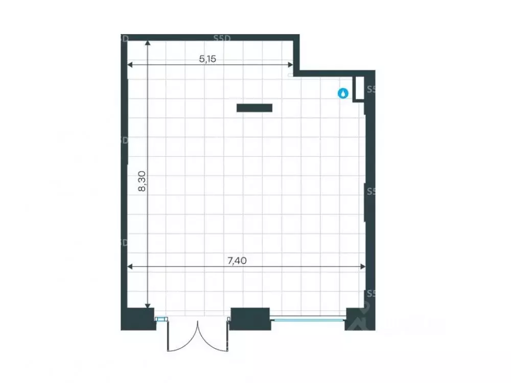 Торговая площадь в Москва Левел Южнопортовая жилой комплекс, 14 (59 м) - Фото 2