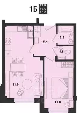 1-к кв. Псковская область, Псковский район, Завеличенская волость, д. ... - Фото 1