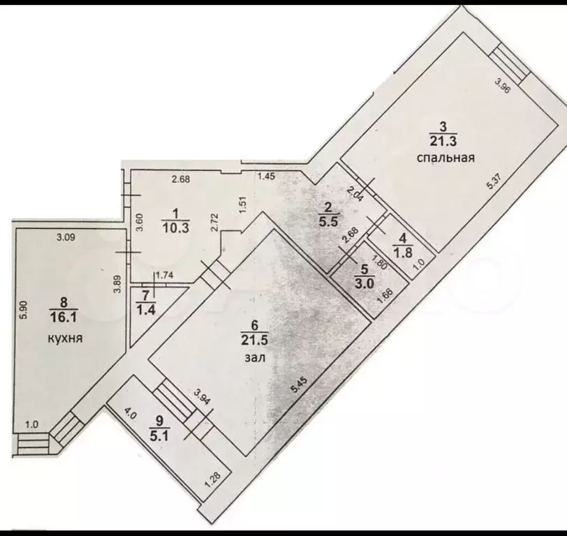 2-к кв. Саратовская область, Энгельс Тихая ул., 55 (80.9 м) - Фото 1