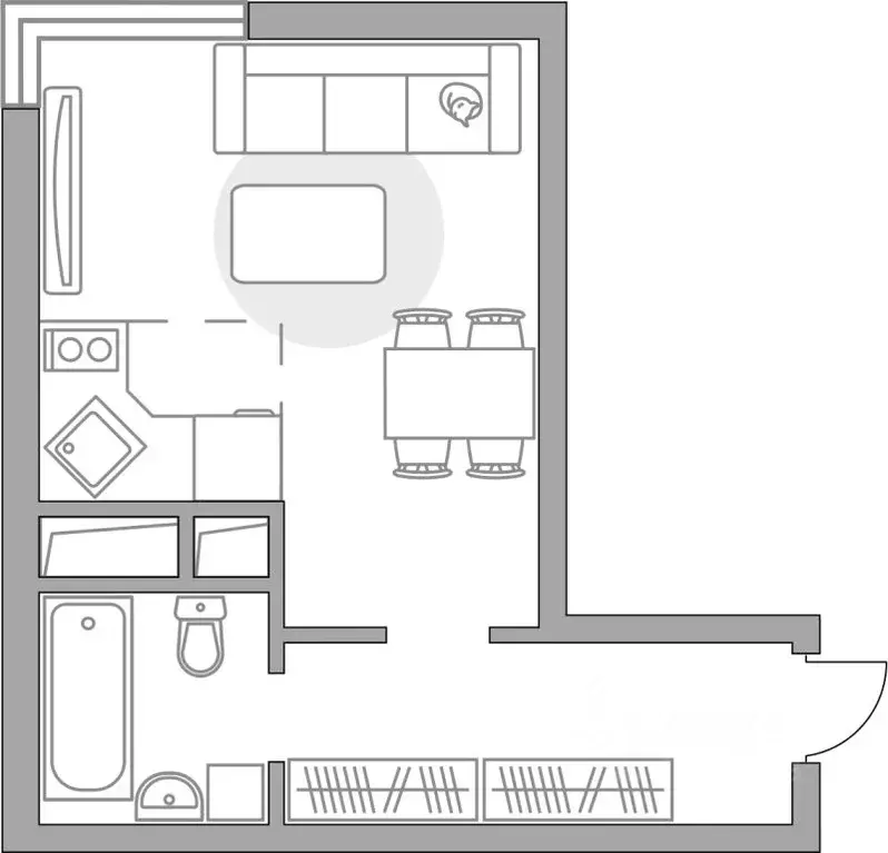 Студия Московская область, Красногорск ул. Александровская, 4 (25.48 ... - Фото 0