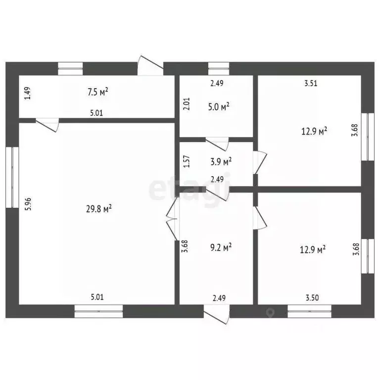 Дом в Тюменская область, Ярковский муниципальный округ, с. Покровское ... - Фото 1