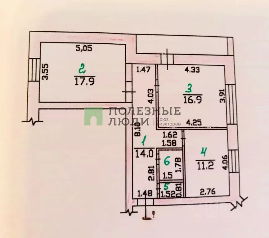 2-к кв. Орловская область, Орел Ватная ул., 18 (67.5 м) - Фото 2