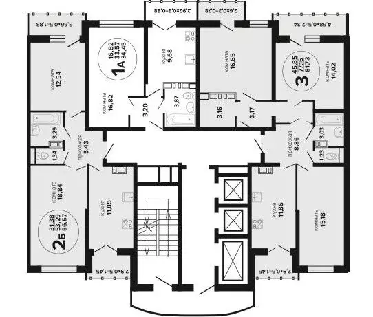 3-к кв. Краснодарский край, Краснодар Российская ул., 257/7 (81.73 м) - Фото 1