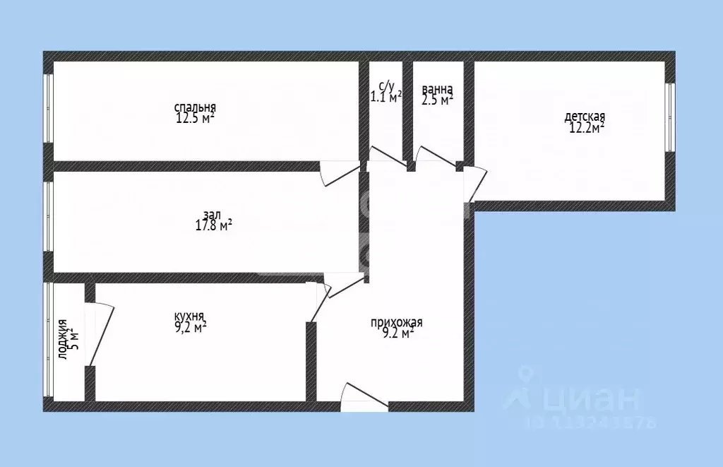 3-к кв. Дагестан, Махачкала ул. Стояна Джорова, 7 (72.0 м) - Фото 2