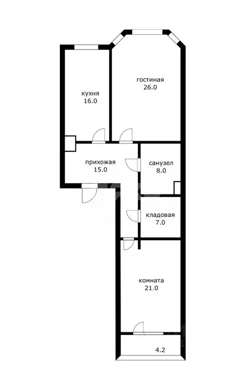 3-к кв. Московская область, Реутов Новая ул., 6 (94.0 м) - Фото 2