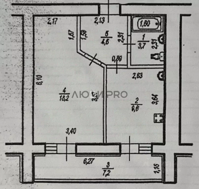 1-к кв. Башкортостан, Уфа ул. Георгия Мушникова, 27 (36.0 м) - Фото 2