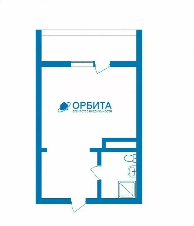 Квартира-студия: Тюмень, улица Тимофея Чаркова, 28 (30.2 м) - Фото 1