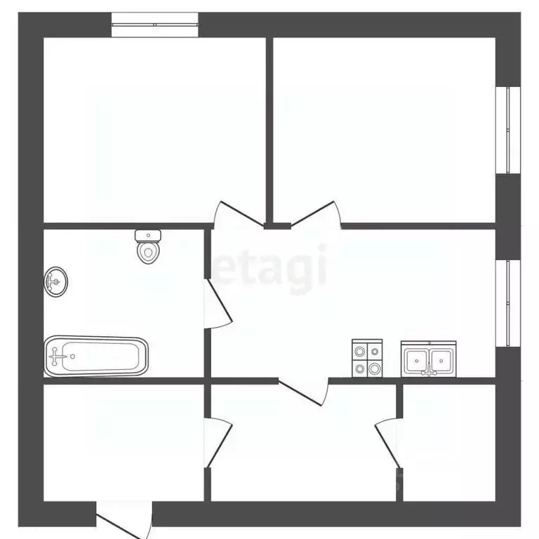 Дом в Саратовская область, Балашов Озерная ул., 53 (55 м) - Фото 2