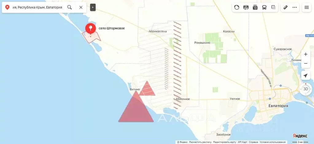 Участок в Крым, Сакский район, с. Штормовое ул. Черноморская, 29А (8.0 ... - Фото 2