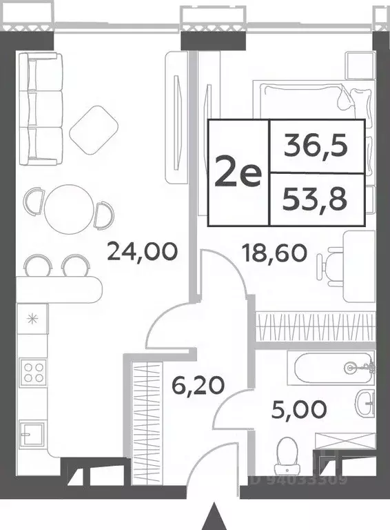 2-к кв. Москва просп. Генерала Дорохова, вл1к1 (53.8 м) - Фото 0