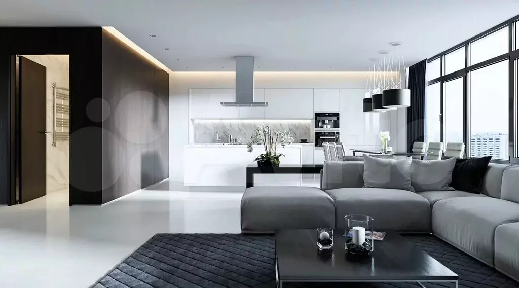 3-к. квартира, 87,8 м, 8/16 эт. - Фото 0