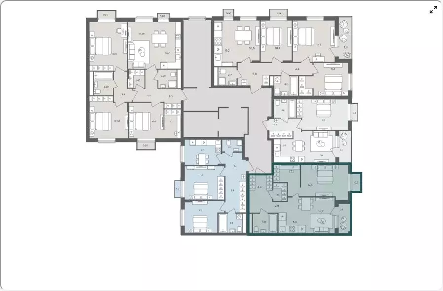 1-комнатная квартира: село Перхушково, микрорайон Равновесие, 11А ... - Фото 2