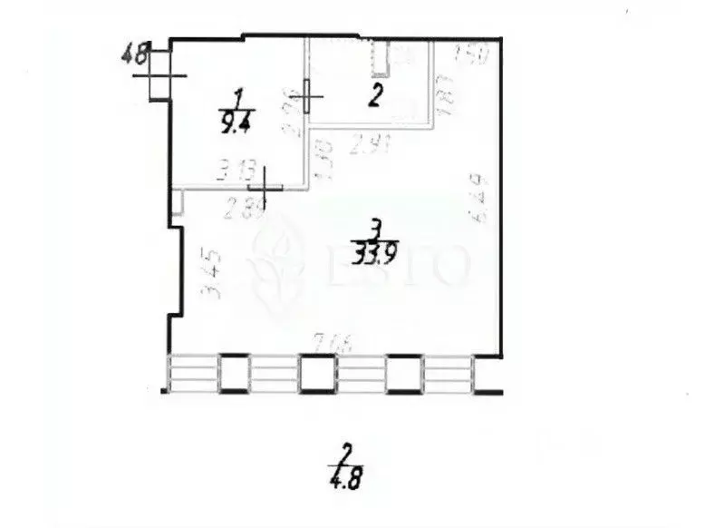 1-к кв. Санкт-Петербург Старо-Петергофский просп., 28 (48.1 м) - Фото 2