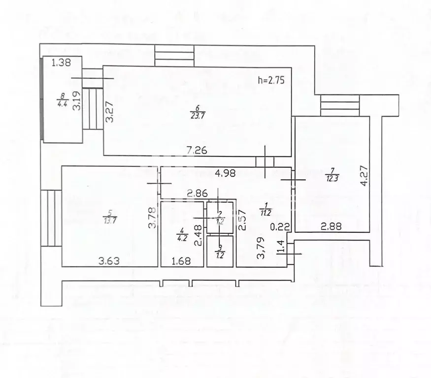 2-к кв. Ханты-Мансийский АО, Ханты-Мансийск ул. Рябиновая, 11А (71.9 ... - Фото 1