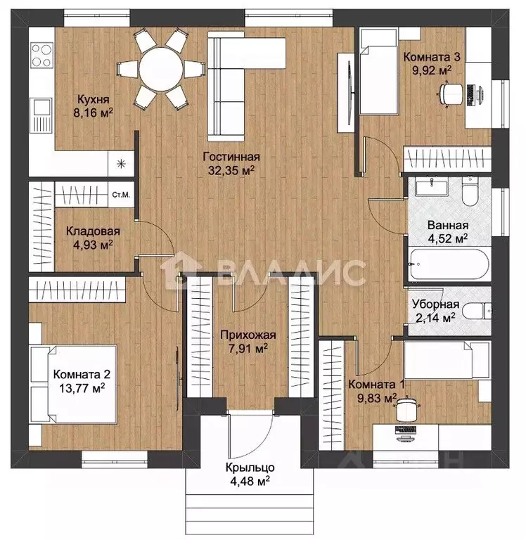 Дом в Тульская область, Тула городской округ, д. Хопилово ул. ... - Фото 2