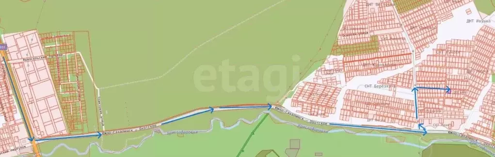 Участок в Сахалинская область, Южно-Сахалинск ДОСААФ СНТ, 25 (10.0 ... - Фото 2