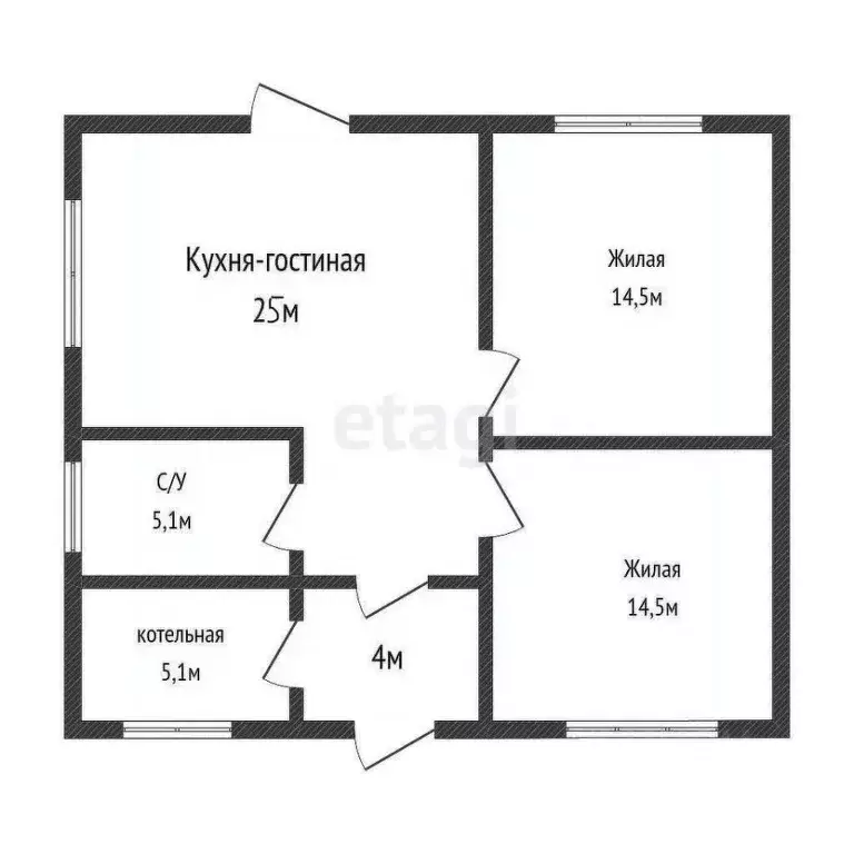 Дом в Калининградская область, Балтийск Балтийская Гавань СНТ,  (68 м) - Фото 1