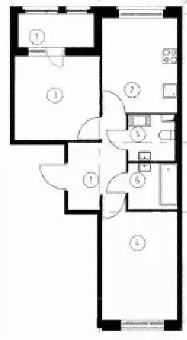2-к кв. Омская область, Омск Волгоградская ул., 53 (52.8 м) - Фото 2