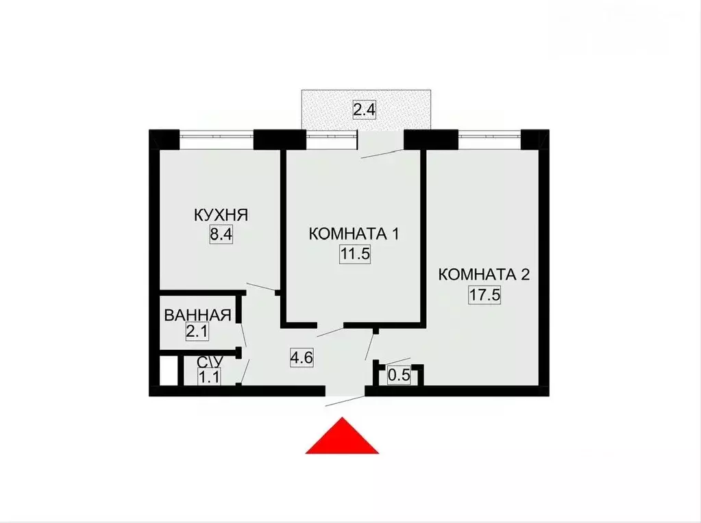 2-к кв. Санкт-Петербург ул. Стойкости, 17 (45.7 м) - Фото 1