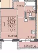 Продаётся 1-к квартира, 29.1 м - Фото 0