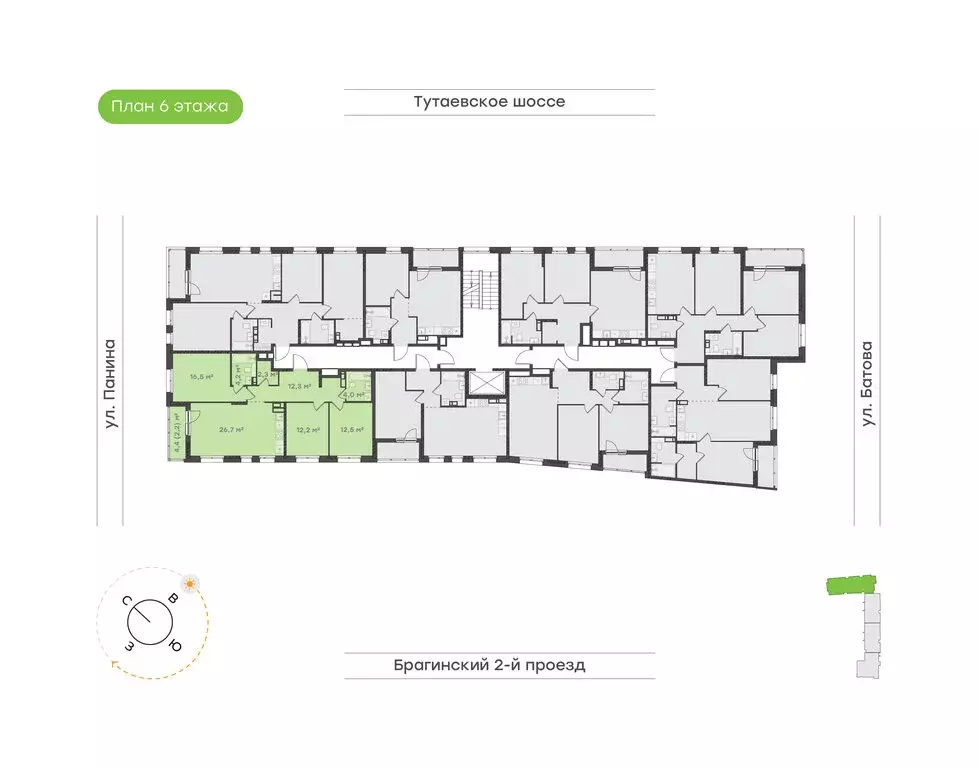 3-комнатная квартира: Ярославль, Северный жилой район, 9-й микрорайон, ... - Фото 2